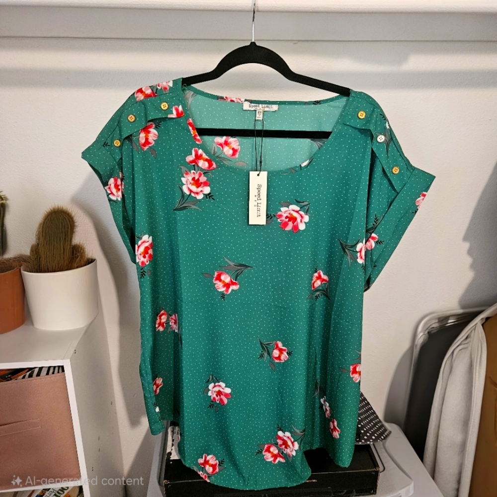 2X plus size blouse